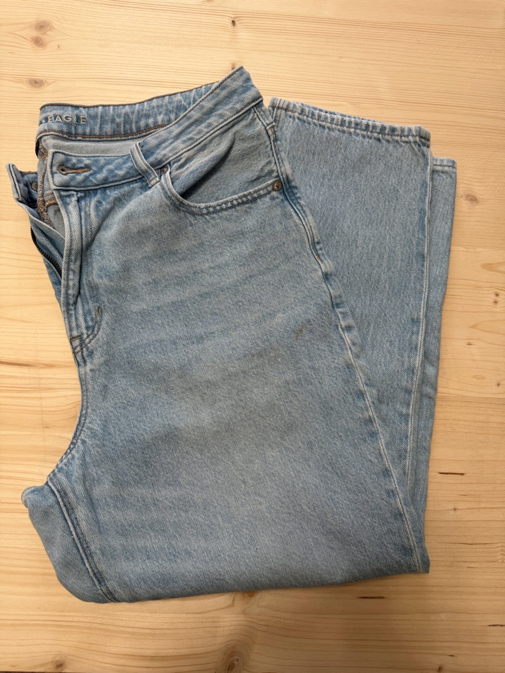 American Eagle Outfitters Light Blue “Mom Jean” Denim Pants